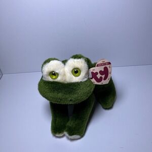 Ty Attic Treasures Prince Frog 1993 Collectible Stuffed Animal  Jointed Legs